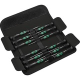 Wera Kraftform Micro-Set/12 SB 1, Destornillador negro/Verde, Juego de destornilladores para usos electrónicos