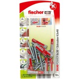 fischer DUOPOWER 6x30 RB K, Pasador gris claro/Rojo