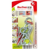 fischer DUOPOWER 6x30 RH K, Pasador gris claro/Rojo