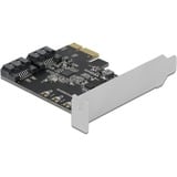 DeLOCK 90431 tarjeta y adaptador de interfaz Interno SATA PCIe, SATA, China, JMicron JMB582, 6 Gbit/s, Windows 10 Education, Windows 10 Education x64, Windows 10 Enterprise, Windows 10 Enterprise x64,...