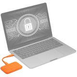 LaCie Rugged 1000 GB Naranja, Unidad de estado sólido naranja, 1000 GB, USB Tipo C, 3.2 Gen 2 (3.1 Gen 2), Naranja