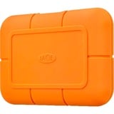 LaCie Rugged 500 GB Naranja, Unidad de estado sólido naranja, 500 GB, USB Tipo C, 3.2 Gen 2 (3.1 Gen 2), Naranja