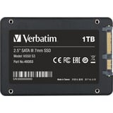 Verbatim Vi550 S3 SSD 1TB, Unidad de estado sólido negro, 1000 GB, 2.5", 560 MB/s