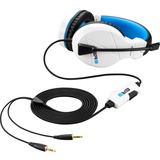 Sharkoon RUSH ER3 Auriculares Diadema Conector de 3,5 mm Negro, Azul, Blanco, Auriculares para gaming blanco, Auriculares, Diadema, Juego, Negro, Azul, Blanco, Binaural, Caja de control en cable