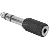 goobay A 170 conector Negro, Adaptador negro/Plateado, Negro