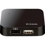 D-Link DUB-H4 480 Mbit/s, Hub USB negro, USB 2.0, 480 Mbit/s, FCC CE C-Tick, 5 V, Windows 2000, Windows 2000 Professional, Windows 98, Windows 98SE, Windows ME, Windows XP Home,..., Mac OS X 10.1 Puma, Mac OS X 10.2 Jaguar, Mac OS X 10.3 Panther, Mac OS X 10.4 Tiger, Mac OS X...