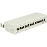 DeLOCK 87292 panel de parcheo, Patch Panel gris, RJ-45, LSA, Gris, Metal, Montaje en pared, 218 mm, 44,2 mm