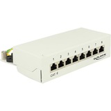 DeLOCK 87680 panel de parcheo, Patch Panel gris, RJ-45, LSA, Gris, Metal, Montaje en pared, 160,3 mm, 44,2 mm