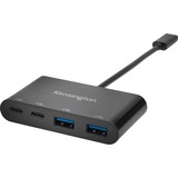 Kensington Hub USB-C de 4 puertos CH1000 negro, USB 3.2 Gen 1 (3.1 Gen 1) Type-C, USB 3.2 Gen 1 (3.1 Gen 1) Type-A, USB 3.2 Gen 1 (3.1 Gen 1) Type-C, 5000 Mbit/s, Negro, Windows 10, Windows 10 Education, Windows 10 Education x64, Windows 10 Enterprise, Windows 10..., Mac OS X 10.10 Yosemite