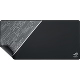 ASUS ROG Sheath BLK LTD Alfombrilla de ratón para juegos Negro, Gris, Blanco, Almohadilla de ratón para juegos negro/Gris, Negro, Gris, Blanco, Tela, Caucho, Base antiderrapante, Alfombrilla de ratón para juegos