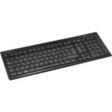 Kensington Advance Fit teclado RF inalámbrico Alemán Negro negro, Completo (100%), Inalámbrico, RF inalámbrico, Negro