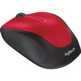 Logitech Wireless Mouse M235 ratón RF inalámbrico Óptico rojo, Óptico, RF inalámbrico, Rojo