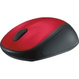 Logitech Wireless Mouse M235 ratón RF inalámbrico Óptico rojo, Óptico, RF inalámbrico, Rojo