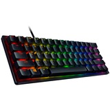 Razer Huntsman Mini teclado USB QWERTZ Alemán Negro, Teclado para gaming negro, 60%, USB, Switch de tecla optomecánico, QWERTZ, LED RGB, Negro