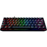 Razer Huntsman Mini teclado USB QWERTZ Alemán Negro, Teclado para gaming negro, 60%, USB, Switch de tecla optomecánico, QWERTZ, LED RGB, Negro