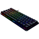 Razer Huntsman Mini teclado USB QWERTZ Alemán Negro, Teclado para gaming negro, 60%, USB, Switch de tecla optomecánico, QWERTZ, LED RGB, Negro