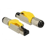 DeLOCK 86287 conector RJ-45 Plata, Amarillo, Enchufe amarillo, RJ-45, Plata, Amarillo, Zinc, Cat6a, S/UTP (STP), 18,4 mm