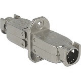 DeLOCK 86466 conector 2 x LSA Acero inoxidable, Embrague plateado, 2 x LSA, Acero inoxidable, Cat6, U/FTP (STP), 23/24, 28 mm