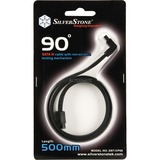 SilverStone CP08 cable de SATA 0,5 m Negro negro, 0,5 m, SATA I, Macho/Macho, Negro