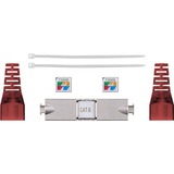 goobay 79577 accesorio para cable, Embrague gris/Rojo, Gris, Rojo, 250 MHz, IDC, CE, 65 mm, 11 mm