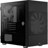 Aerocool Atomic Mini Tower Negro, Cajas de torre negro, Mini Tower, PC, Negro, micro ATX, Mini-ITX, ABS, SPCC, 18,4 cm