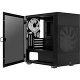 Aerocool Atomic Mini Tower Negro, Cajas de torre negro, Mini Tower, PC, Negro, micro ATX, Mini-ITX, ABS, SPCC, 18,4 cm