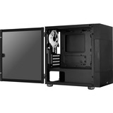 Aerocool Atomic Mini Tower Negro, Cajas de torre negro, Mini Tower, PC, Negro, micro ATX, Mini-ITX, ABS, SPCC, 18,4 cm