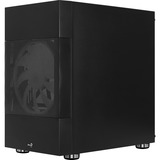 Aerocool Atomic Mini Tower Negro, Cajas de torre negro, Mini Tower, PC, Negro, micro ATX, Mini-ITX, ABS, SPCC, 18,4 cm