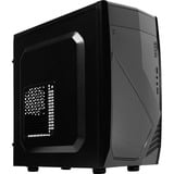 Aerocool CS102 carcasa de ordenador Midi Tower Negro, Cajas de torre negro, Midi Tower, PC, Negro, micro ATX, Mini-ITX, 15 cm, 24 cm