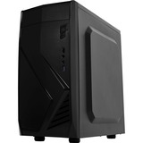 Aerocool CS102 carcasa de ordenador Midi Tower Negro, Cajas de torre negro, Midi Tower, PC, Negro, micro ATX, Mini-ITX, 15 cm, 24 cm