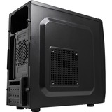 Aerocool CS102 carcasa de ordenador Midi Tower Negro, Cajas de torre negro, Midi Tower, PC, Negro, micro ATX, Mini-ITX, 15 cm, 24 cm