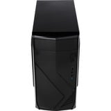 Aerocool CS102 carcasa de ordenador Midi Tower Negro, Cajas de torre negro, Midi Tower, PC, Negro, micro ATX, Mini-ITX, 15 cm, 24 cm