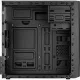 Aerocool CS-103 Mini Tower Negro, Cajas de torre negro, Mini Tower, PC, Negro, micro ATX, Mini-ITX, Acrilonitrilo butadieno estireno (ABS), SPCC, 15,6 cm