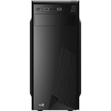 Aerocool CS‐1101 Midi Tower Negro, Cajas de torre negro, Midi Tower, PC, Negro, ATX, micro ATX, Mini-ATX, Acero, 15 cm