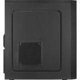 Aerocool CS-1103 Midi Tower Negro, Cajas de torre negro, Midi Tower, PC, Negro, ATX, micro ATX, Mini-ITX, Acrilonitrilo butadieno estireno (ABS), SPCC, 15,1 cm