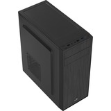 Aerocool CS-1103 Midi Tower Negro, Cajas de torre negro, Midi Tower, PC, Negro, ATX, micro ATX, Mini-ITX, Acrilonitrilo butadieno estireno (ABS), SPCC, 15,1 cm