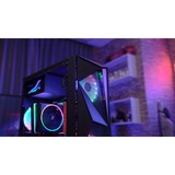 Aerocool Glider Tempered Glass Negro, Cajas de torre negro, PC, Negro, ATX, micro ATX, Mini-ITX, Acrilonitrilo butadieno estireno (ABS), SPCC, Acero, Juego, 15,7 cm