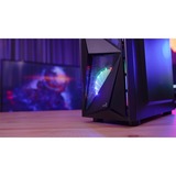 Aerocool Glider Tempered Glass Negro, Cajas de torre negro, PC, Negro, ATX, micro ATX, Mini-ITX, Acrilonitrilo butadieno estireno (ABS), SPCC, Acero, Juego, 15,7 cm