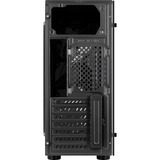 Aerocool Glider Tempered Glass Negro, Cajas de torre negro, PC, Negro, ATX, micro ATX, Mini-ITX, Acrilonitrilo butadieno estireno (ABS), SPCC, Acero, Juego, 15,7 cm