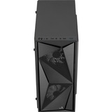 Aerocool Glider Tempered Glass Negro, Cajas de torre negro, PC, Negro, ATX, micro ATX, Mini-ITX, Acrilonitrilo butadieno estireno (ABS), SPCC, Acero, Juego, 15,7 cm