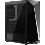 Aerocool Shard Midi Tower Negro, Cajas de torre negro, Midi Tower, PC, Negro, ATX, micro ATX, Mini-ITX, Acrilonitrilo butadieno estireno (ABS), SPCC, Juego