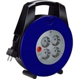 Brennenstuhl Vario Line Negro, Azul 4 salidas AC 10 m, Enrrollacables negro/Azul, 4 salidas AC, 16 A, Negro, Azul, 10 m