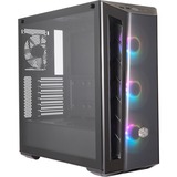 Cooler Master MasterBox MB520 ARGB Midi Tower Negro, Cajas de torre negro, Midi Tower, PC, Negro, ATX, EATX, micro ATX, Mini-ITX, SSI CEB, Plástico, Acero, Vidrio templado, 16,5 cm