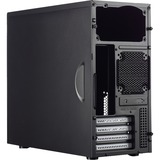 Fractal Design CORE 1100 Mini Tower Negro, Cajas de torre negro, Mini Tower, PC, Negro, micro ATX, Mini-ITX, Unidad de disco duro, Poder, 14,8 cm