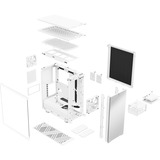 Fractal Design Define 7 Compact Blanco, Cajas de torre blanco, PC, Blanco, ATX, micro ATX, Mini-ITX, Acero, Vidrio templado, 16,9 cm, 36 cm