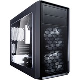 Fractal Design Focus G Mini Mini Tower Negro, Cajas de torre negro, Mini Tower, PC, Negro, ITX, Mini-ATX, Blanco, Ventiladores de la caja, Frente