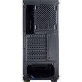 Inter-Tech CXC2 Torre Negro, Cajas de torre negro, Torre, PC, Negro, ATX, ITX, micro ATX, Vidrio templado, Azul