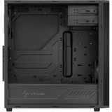 Sharkoon M25-V Midi Tower Negro, Cajas de torre negro, Midi Tower, PC, Negro, ATX, micro ATX, Mini-ITX, Metal, 16,7 cm