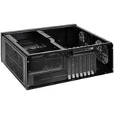 SilverStone GD09B-C HTPC Negro, Caja HTPC negro, HTPC, PC, Negro, ATX, micro ATX, SSI CEB, Aluminio, Plástico, Acero, 13,8 cm