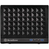 SilverStone SG13 Mini Tower Negro, Cajas de torre negro, Mini Tower, PC, Negro, Mini-DTX, Mini-ITX, Plástico, Acero, 2.5,3.5"